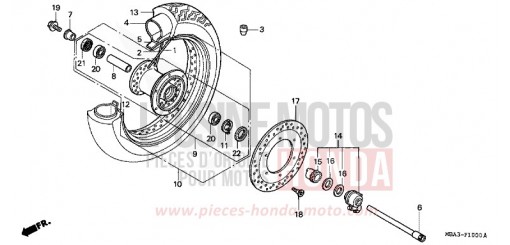 FRONT WHEEL VT750CW de 1998